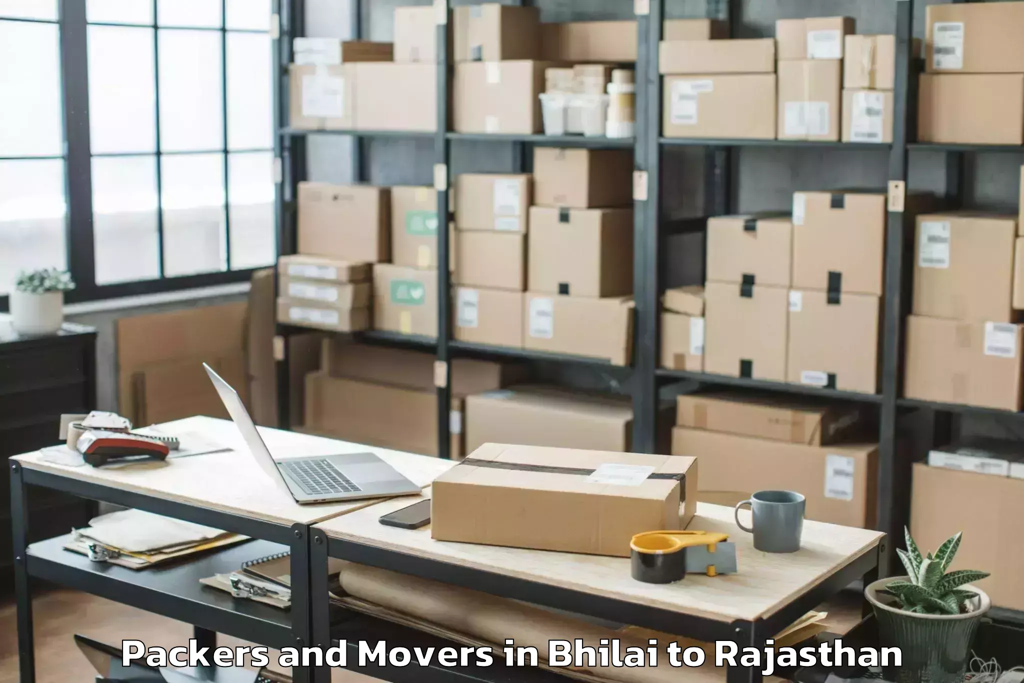 Reliable Bhilai to Sambhar Packers And Movers